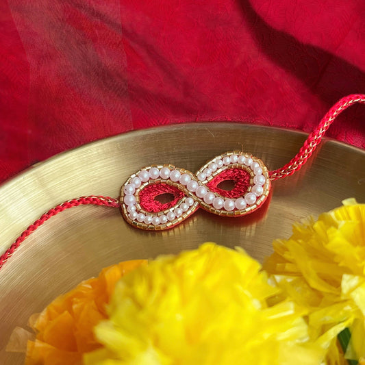 Infinity Handmade Beaded Rakhi