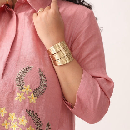 Padma Handmade Brass Cuff