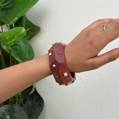 Power Wooden Bangle Stack