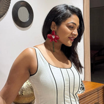Scarlet Bloom Earrings