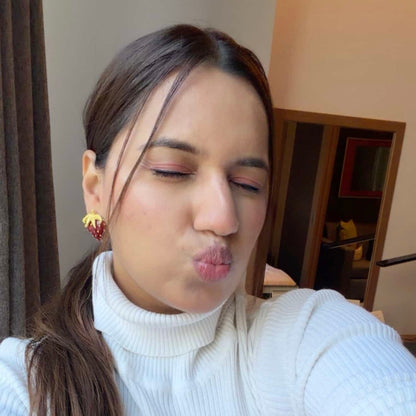 Strawberry Metal Studs