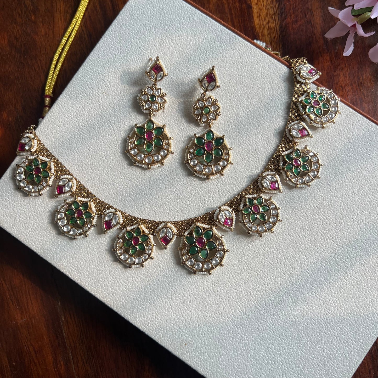 Heera Kundan Handcrafted Set