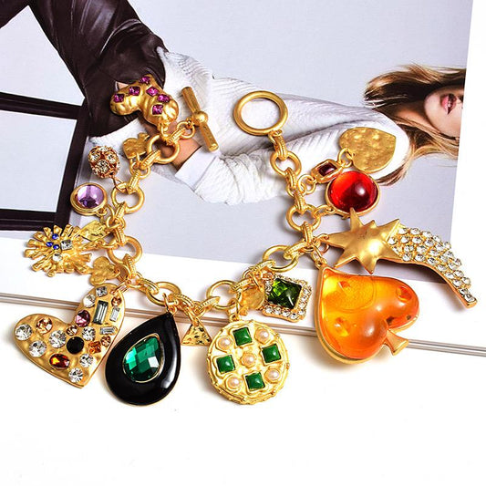 Juliet Gemstone Alloy Bracelet Pre Order