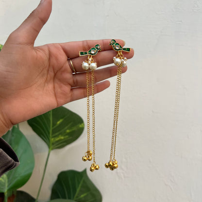 Sparrow Ghungroo Long Earring