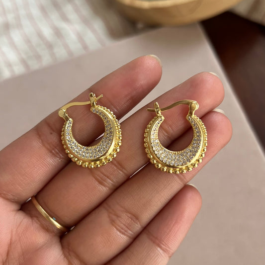 Gala Gold Hoop Earrings