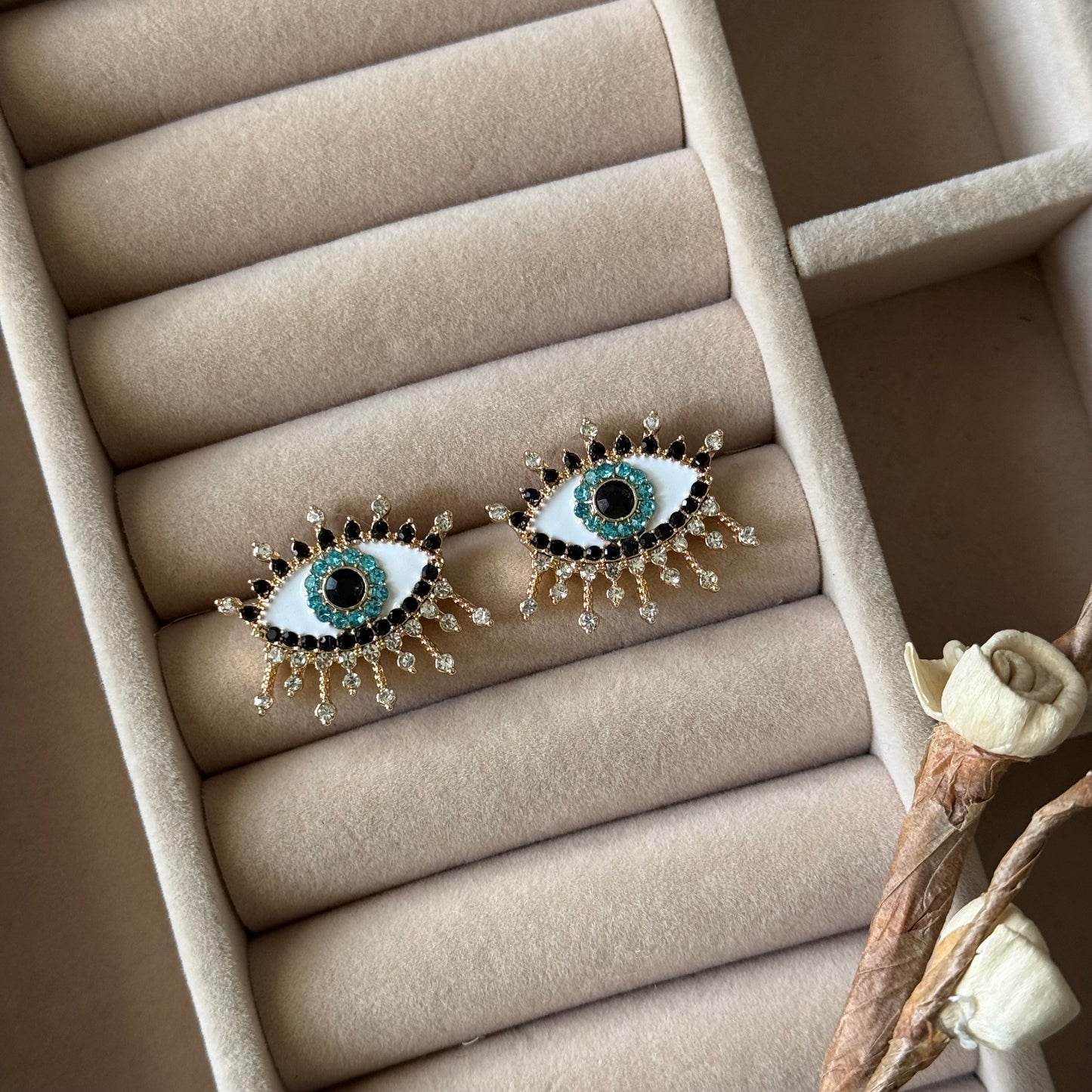 Evil Eye Stud Earrings