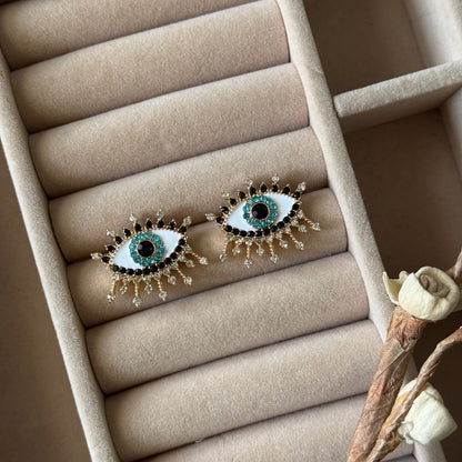 Evil Eye Stud Earrings