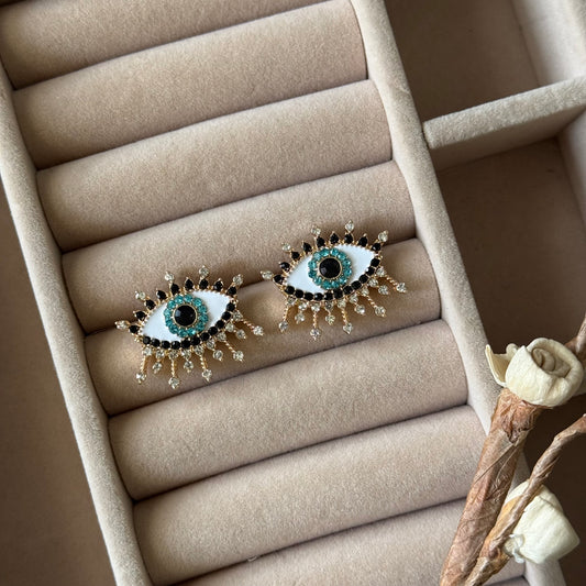 Evil Eye Stud Earrings