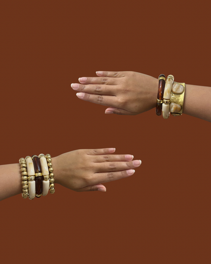 Viral Gold & Resin Bracelet Combo