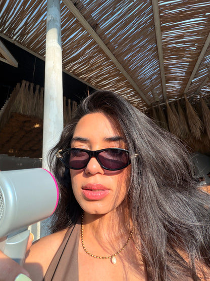 Noir Luxe Cat-Eye Sunglasses