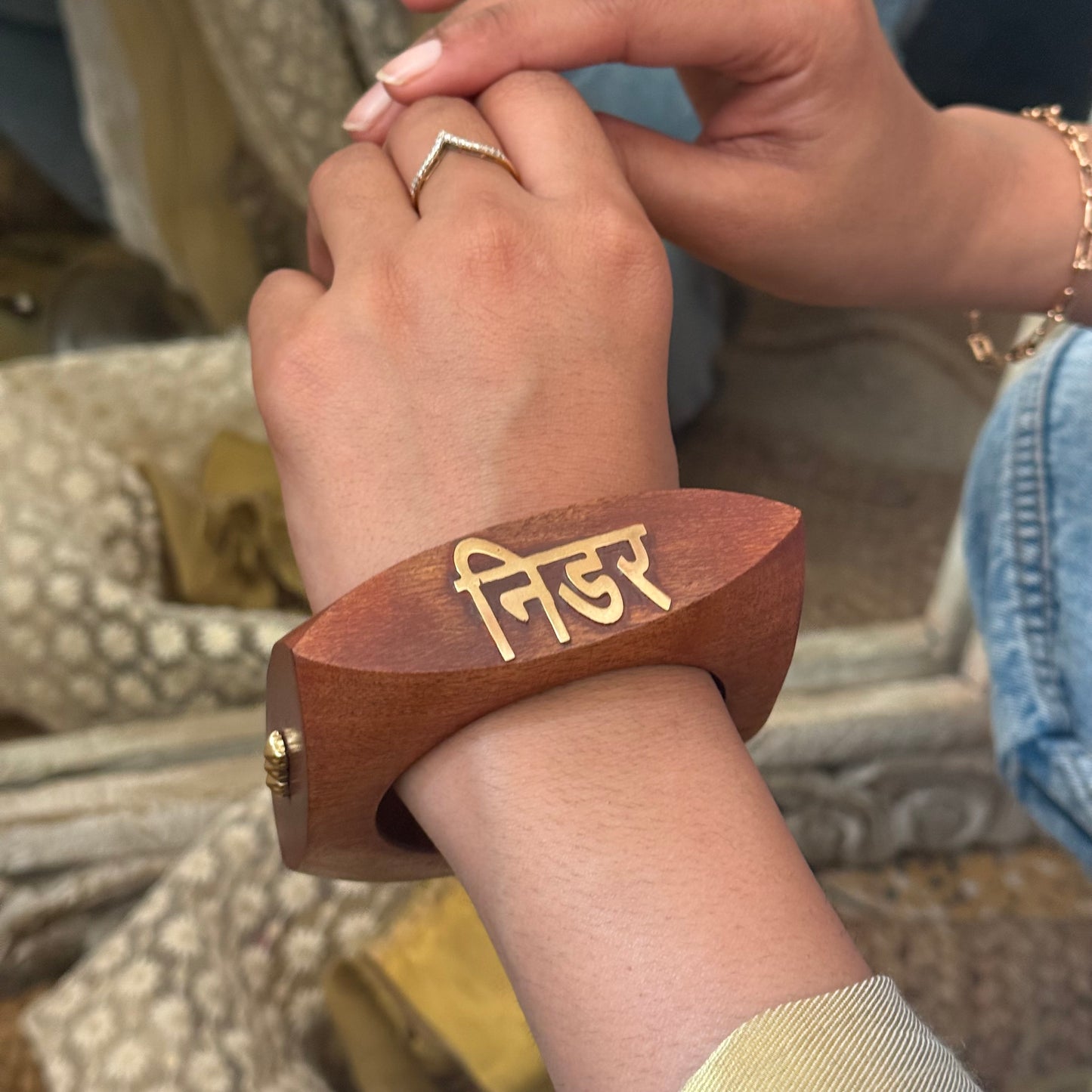 Power Wooden Bangle Stack