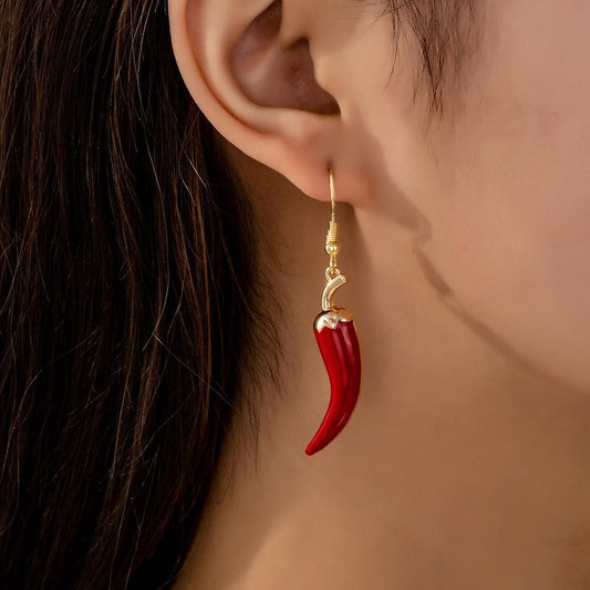 Mirchi Metal Earrings