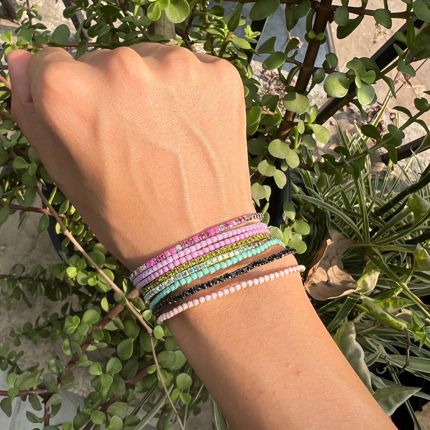 Rhinestone Thin Bracelet