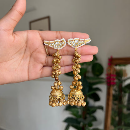 Mayura Ghungroo Jhumkas