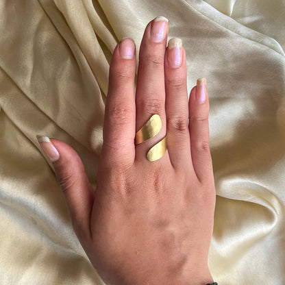 Clara Handmade Brass Ring