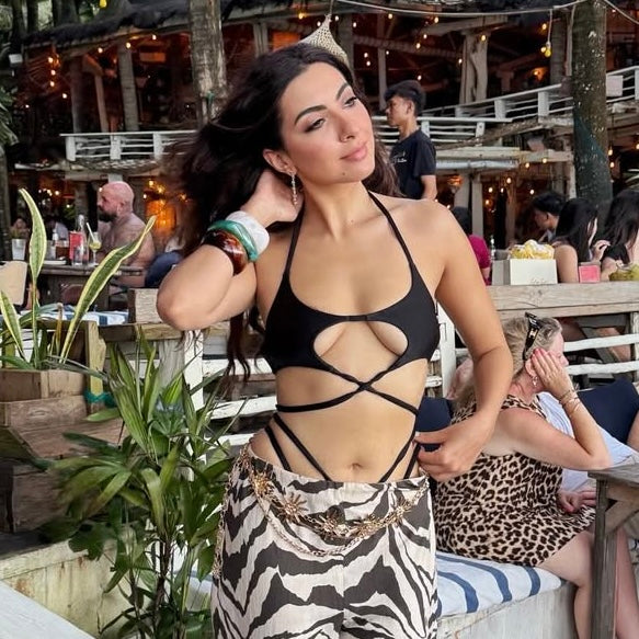 Rainbow Heart Cascade Earrings