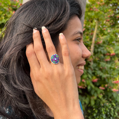 Vaani Hand Embroidered Ring