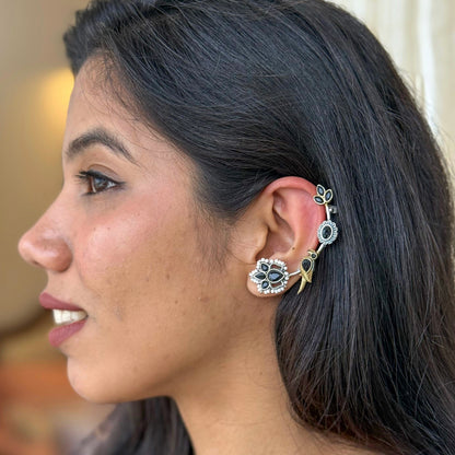 Noorani Silver Ear Cuffs