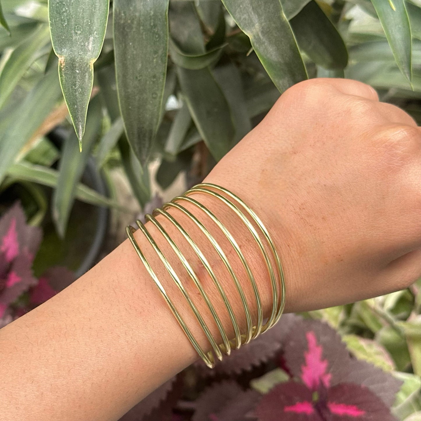 Helena Handmade Brass Cuff