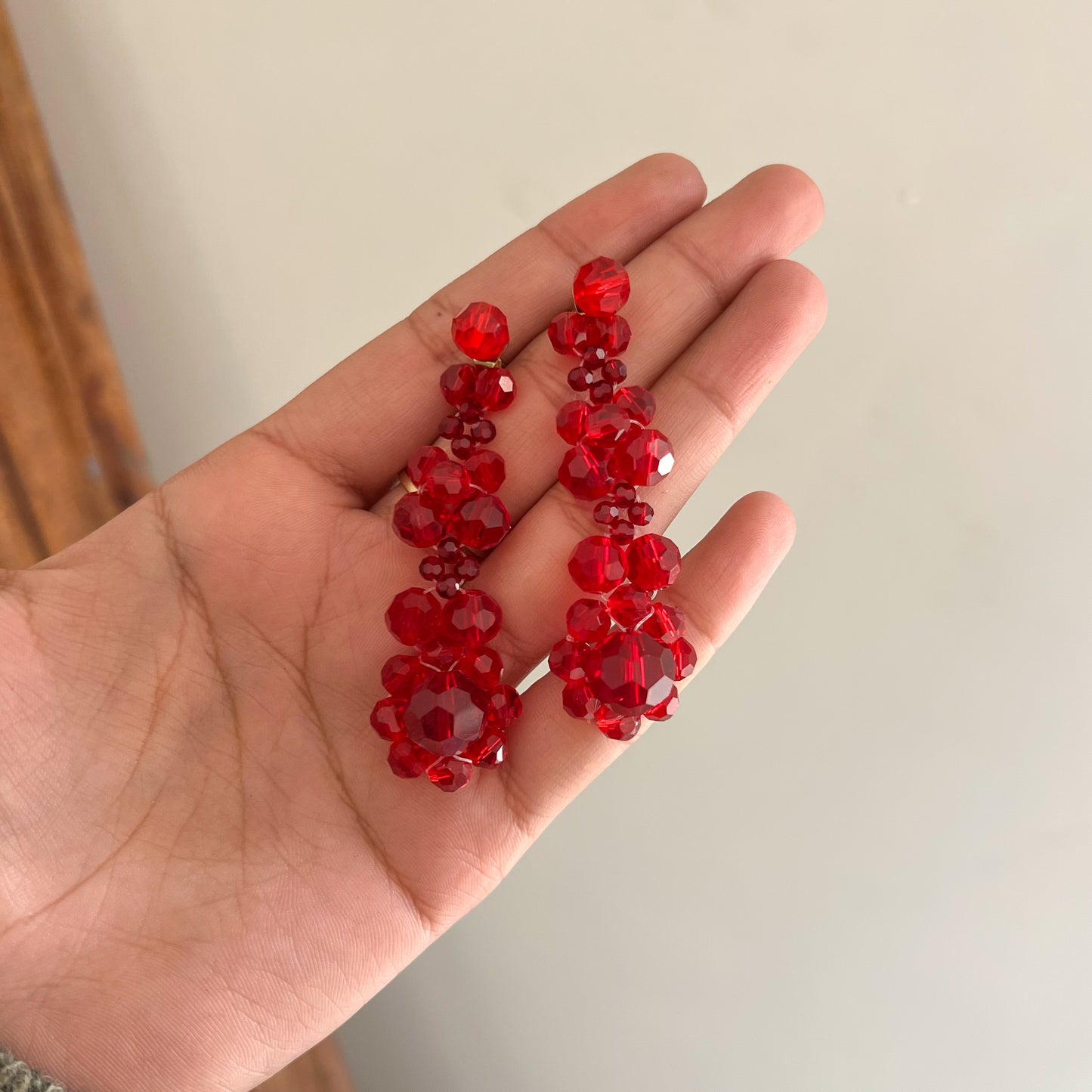The Ruby Cascade Earrings