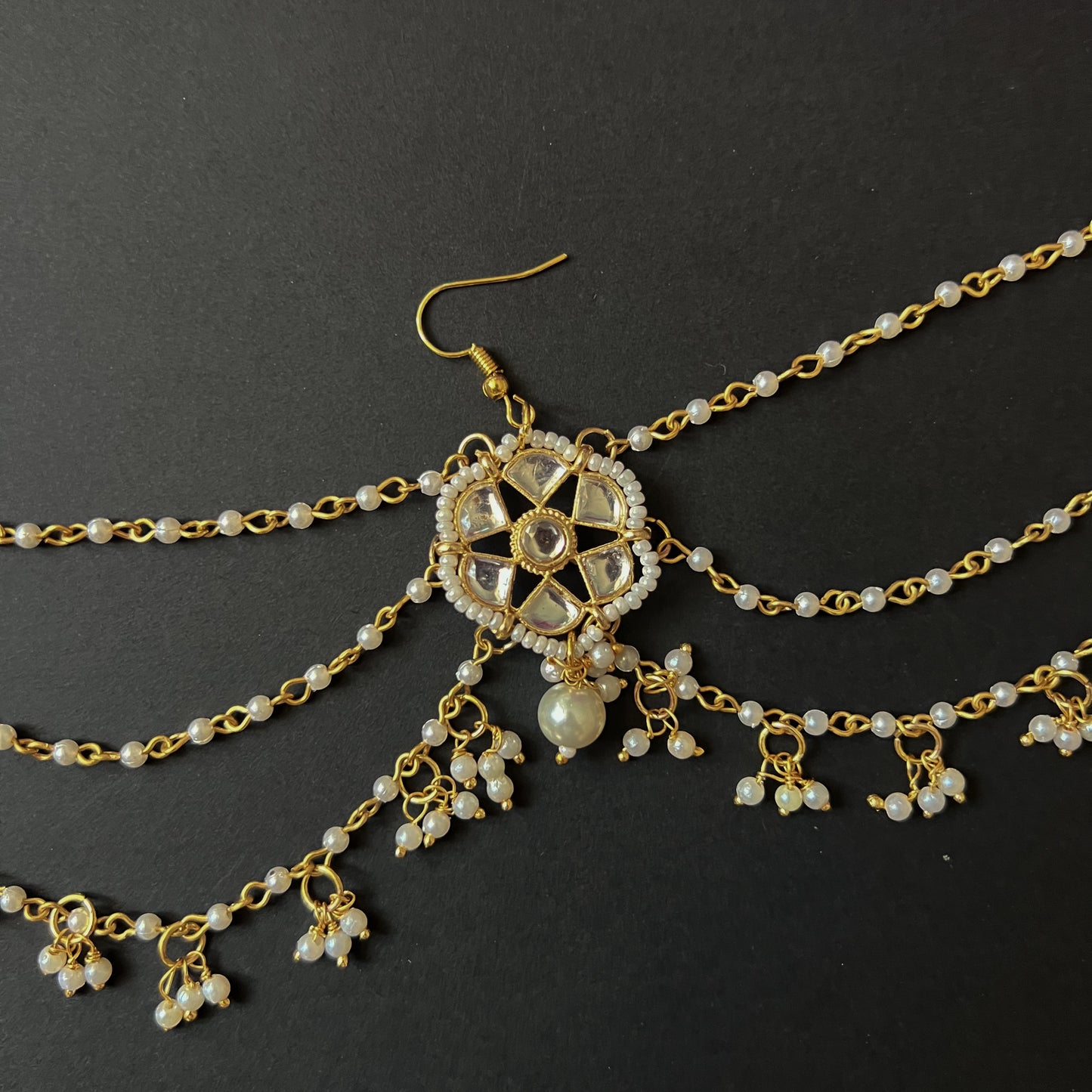 Meena Pearl Hair Chain