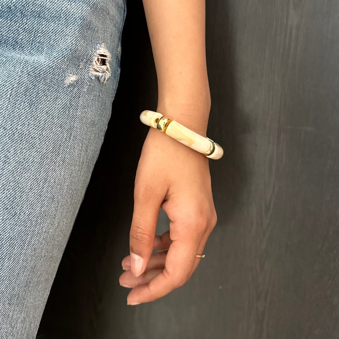 Cream Viral Retro Acrylic Bracelet Set PRE ORDER