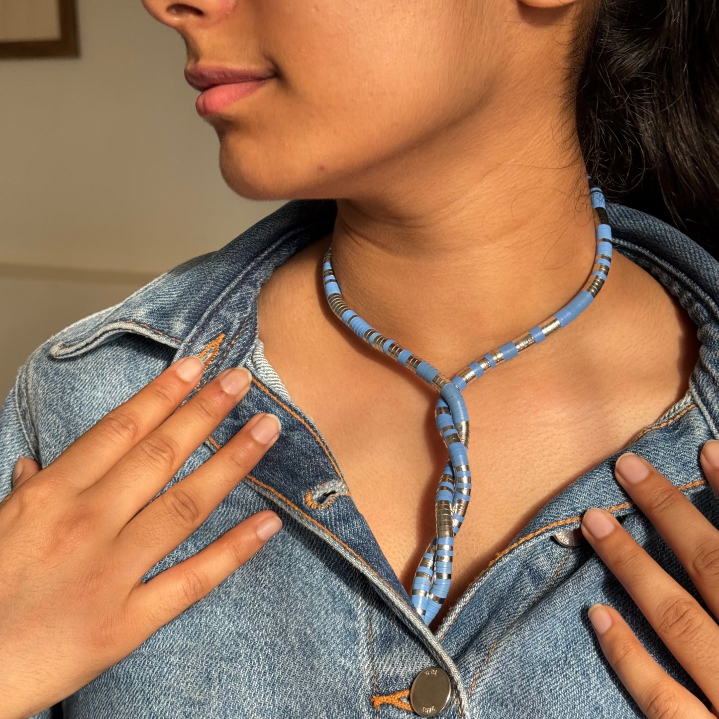 Ocean Loop Twist Metal Necklace/Bracelet