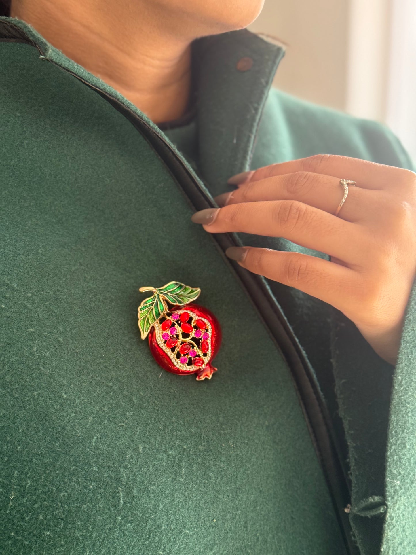 Pomegranate Jewel Brooch