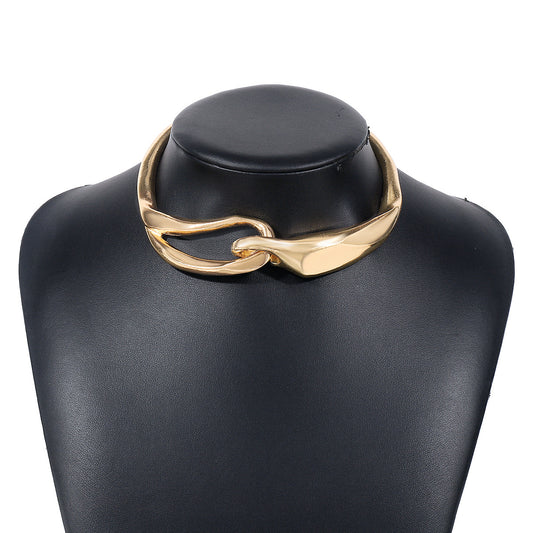 Lock Metal Gold Necklace