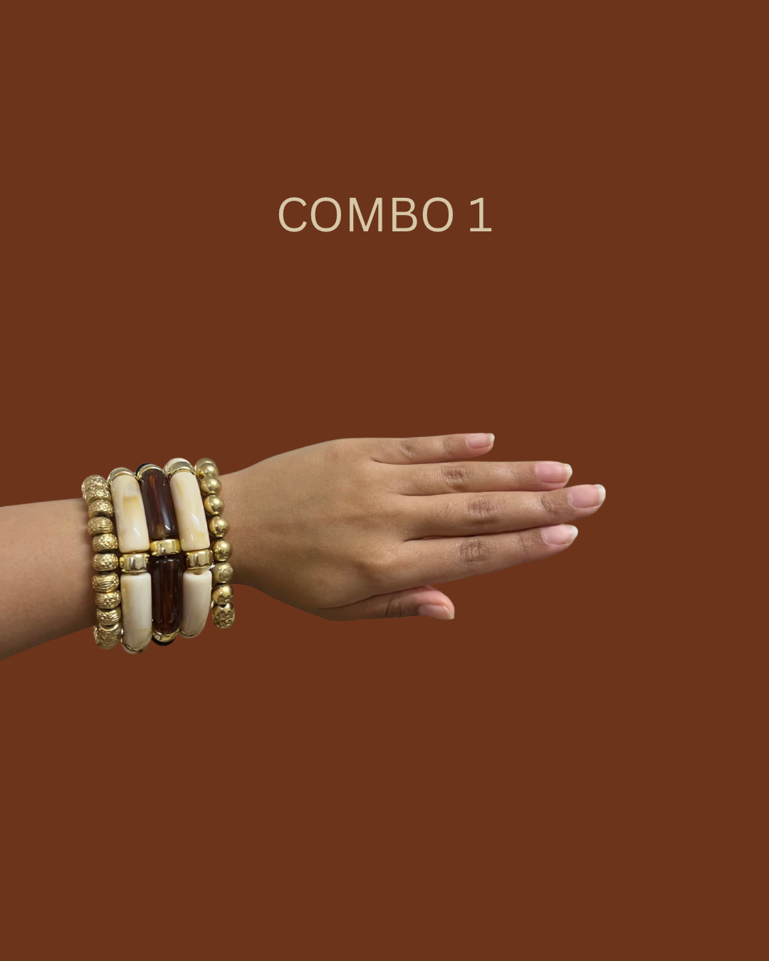 Viral Gold & Resin Bracelet Combo