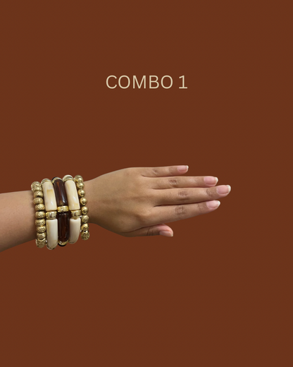 Viral Gold & Resin Bracelet Combo