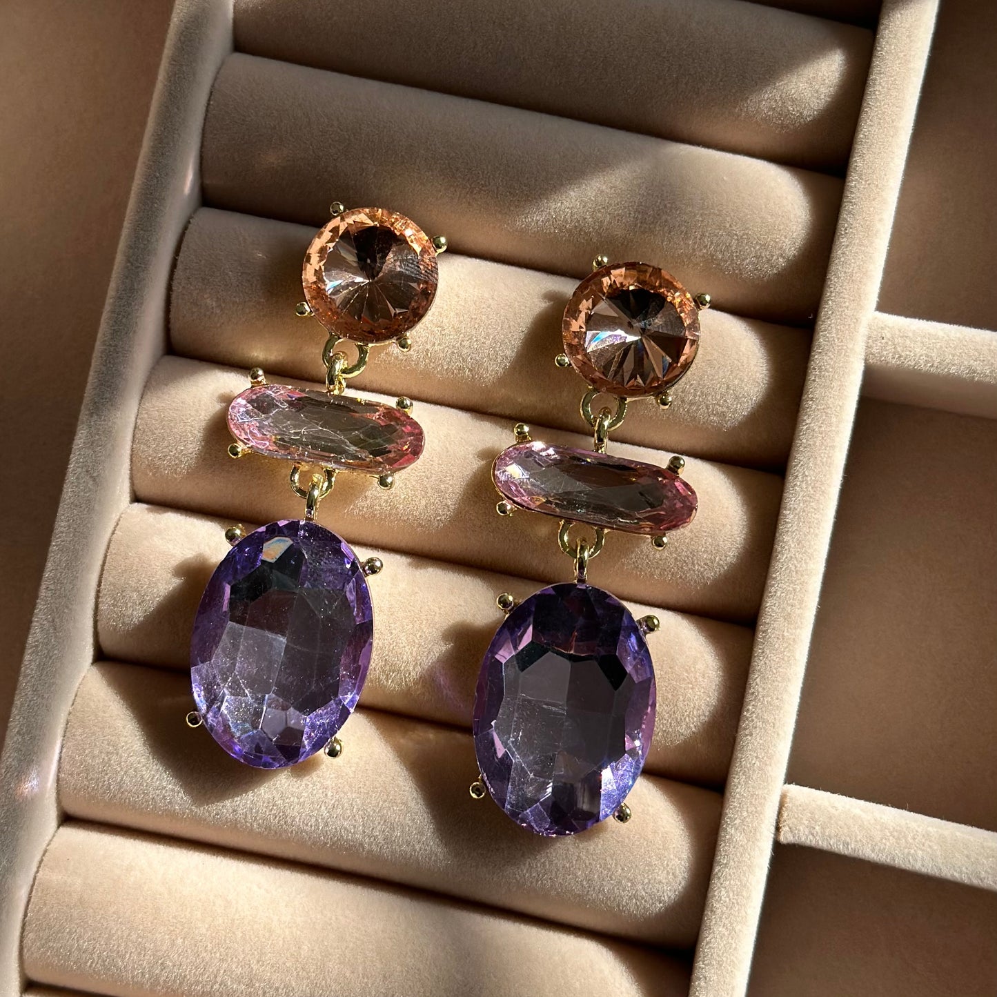 Pastel Prism Drop Earrings