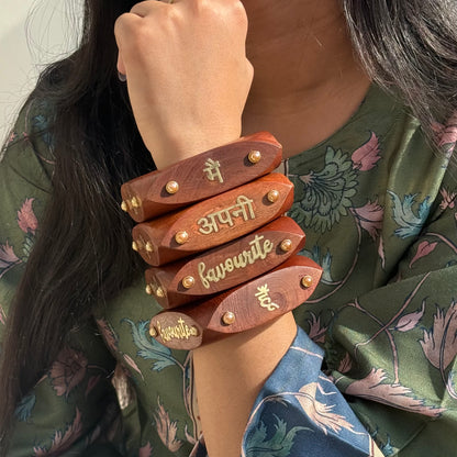Apni Favourite Wooden Statement Kada ( SINGLE)