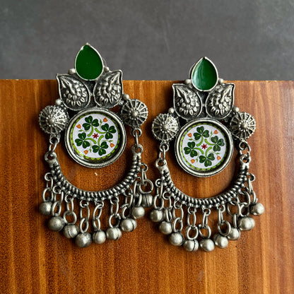 Uma Oxidized Earrings