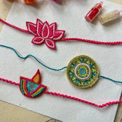 Beaded Rakhi Combos