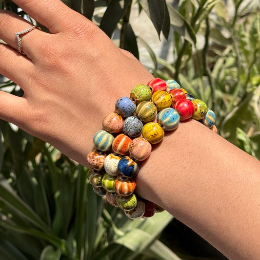 Spectrum Multi Color Ceramic Bracelet