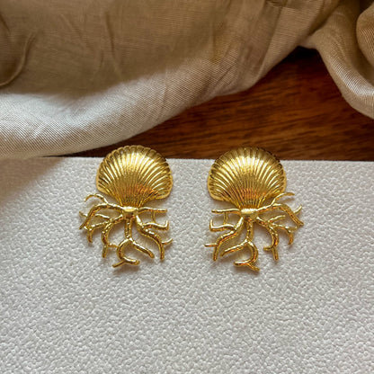 Ocean Bloom Statement Earrings