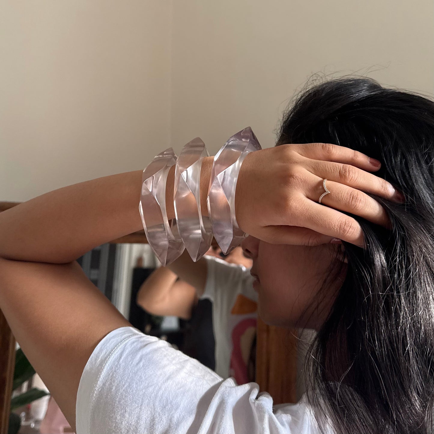 Clear Resin Bangle