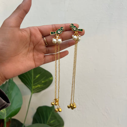 Sparrow Ghungroo Long Earring