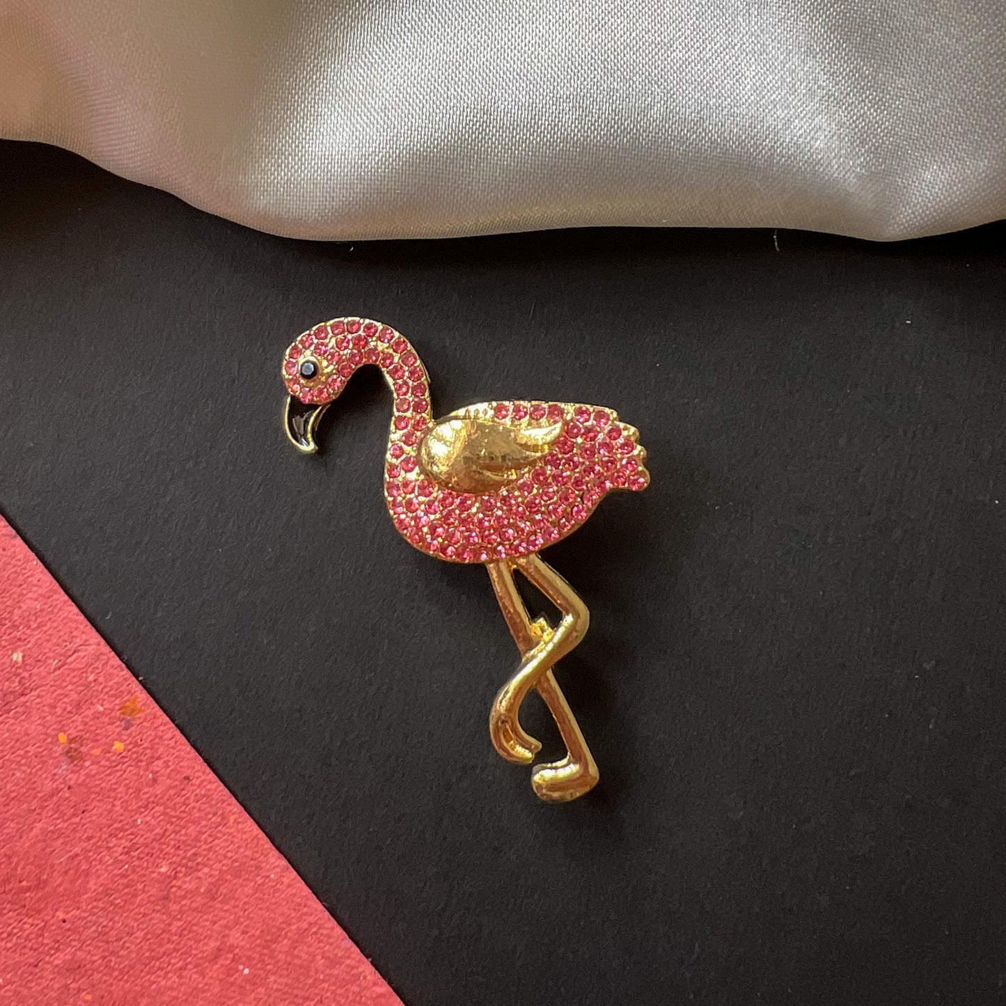 Flamingo Crystal Brooch