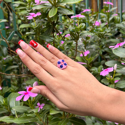 Kaanchi Hand Embroidered Beaded Ring