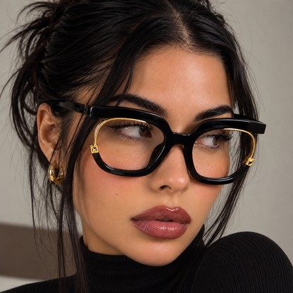 Round Gold Viral Retro Eyewear