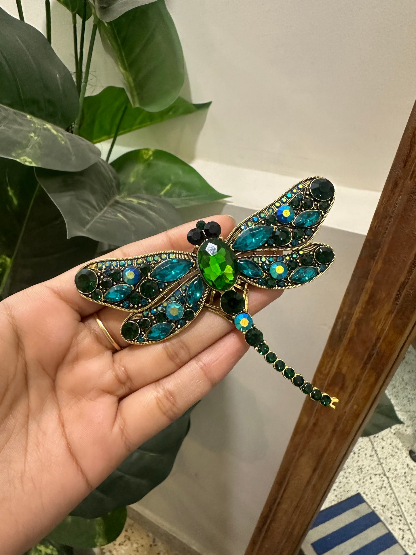 Studded Dragonfly Brooch
