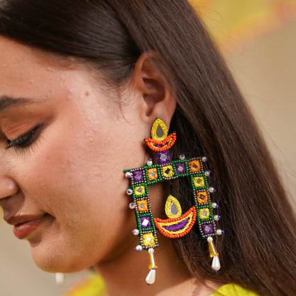 Angna Jarokha Handmade Beaded Earrings Pre Order