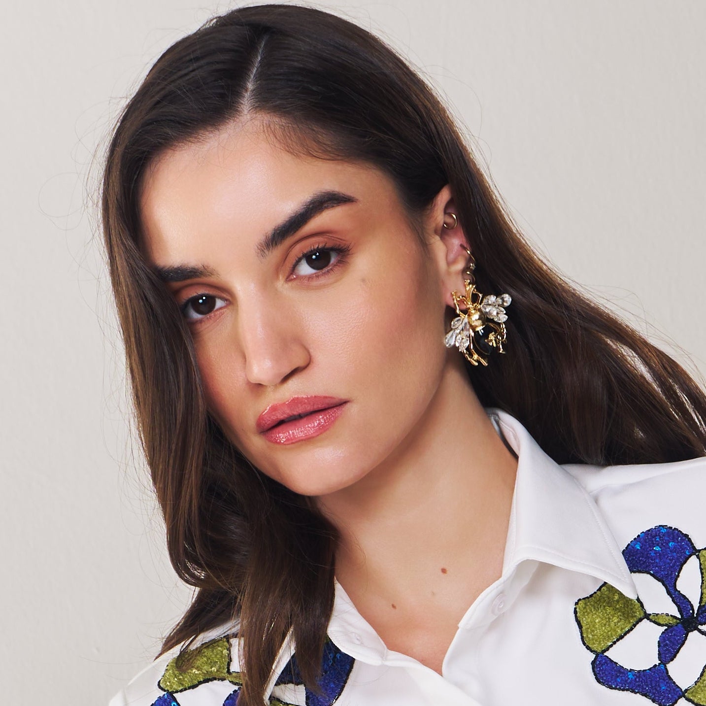 Queen Bee Metal Earrings