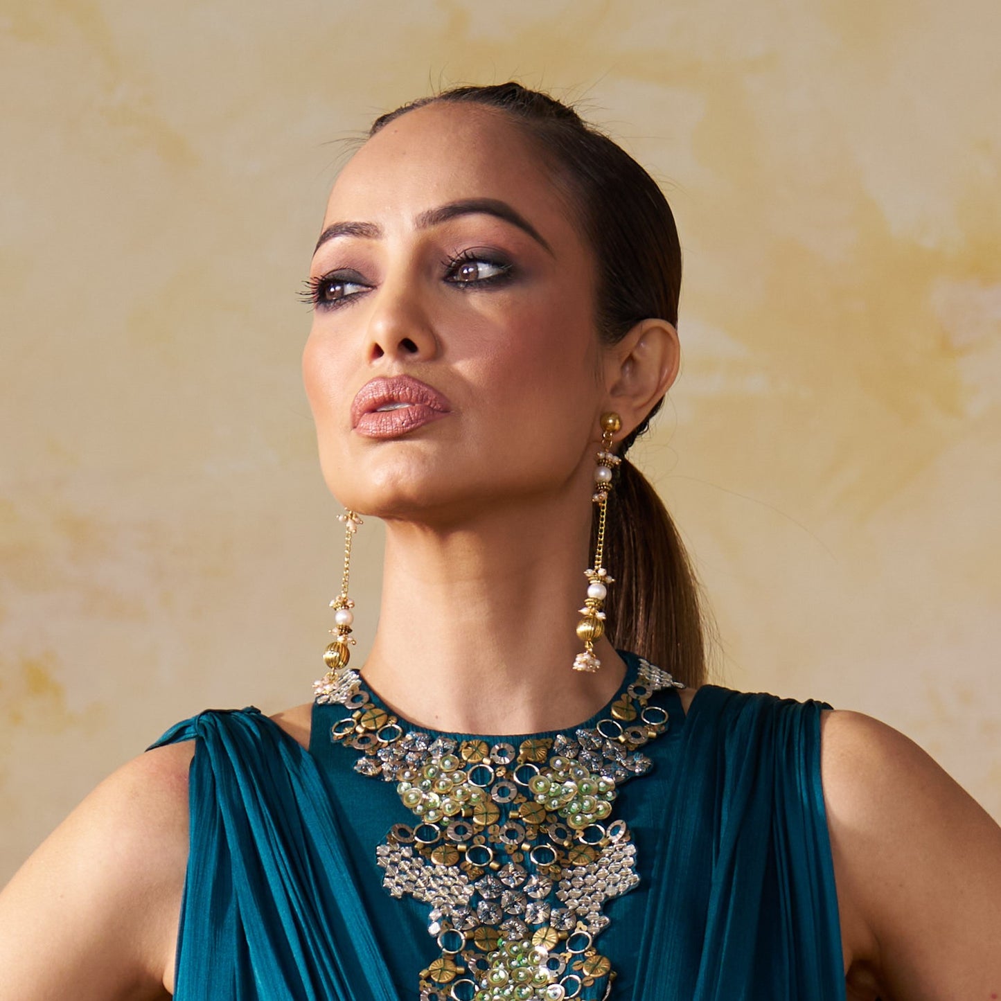 Nayra Brass Earrings