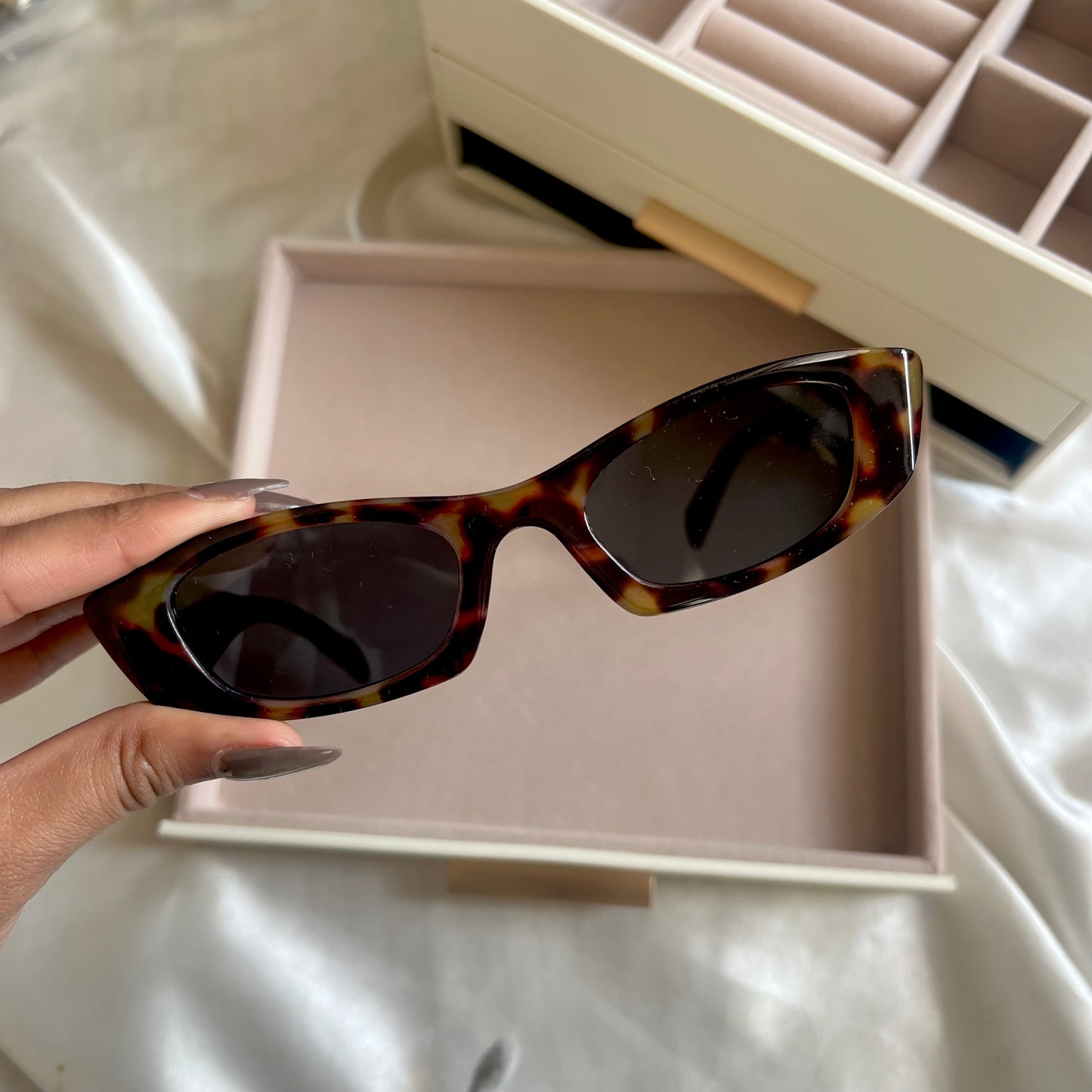 Leopard Block Sunglasses