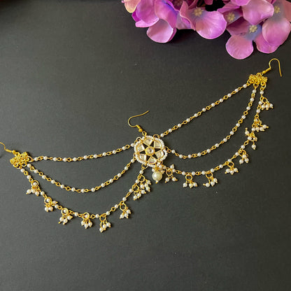 Meena Pearl Hair Chain