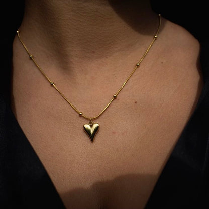 Heart Gold-Plated Necklace