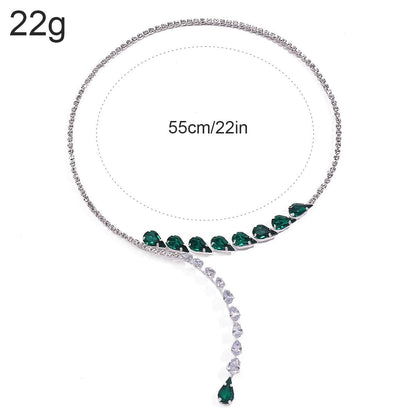 Emerald Cascade Necklace Set